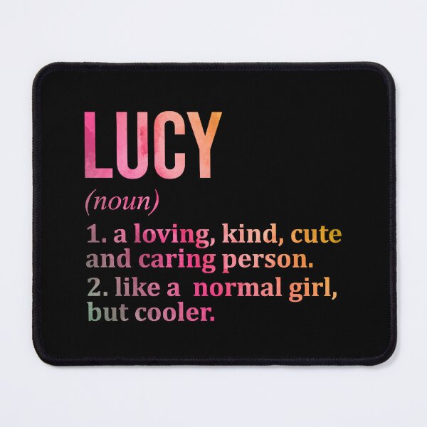 Item preview, Lucy Name Definition in Watercolor designed and sold by XCIV.