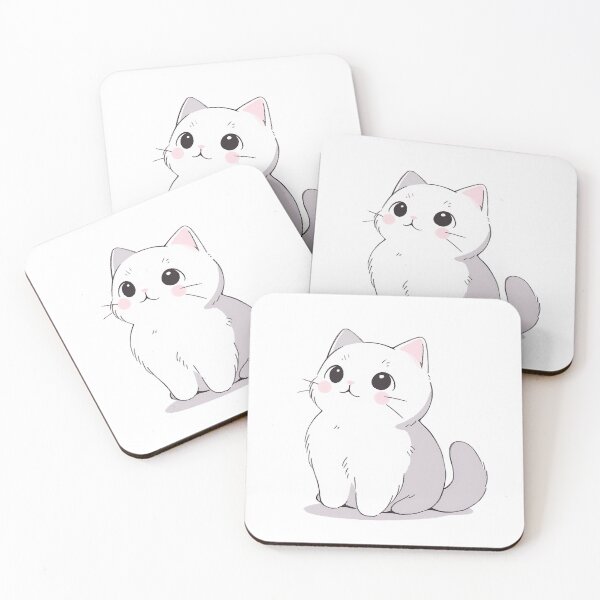 Item preview, White Cat Drawing designed and sold by szpoposz.