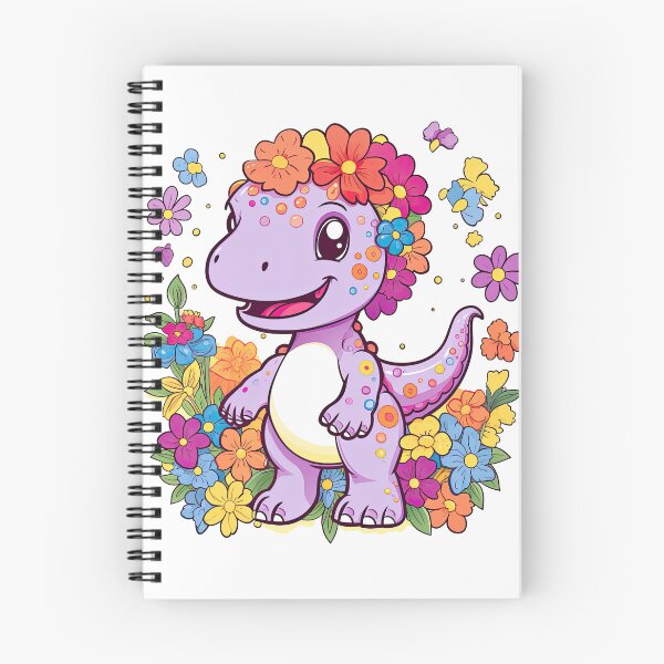 Item preview, Dino de fantasía floral designed and sold by DenseColor.