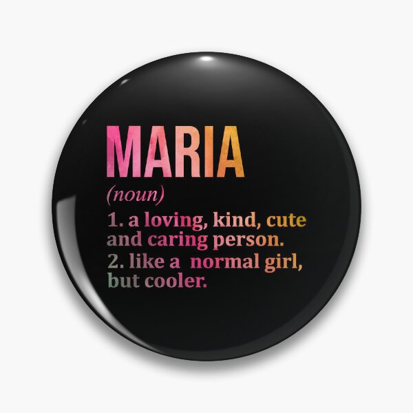 Item preview, Maria Name Definition in Watercolor designed and sold by XCIV.