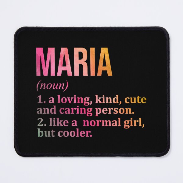 Item preview, Maria Name Definition in Watercolor designed and sold by XCIV.