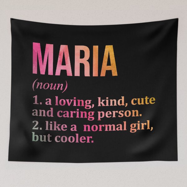 Item preview, Maria Name Definition in Watercolor designed and sold by XCIV.