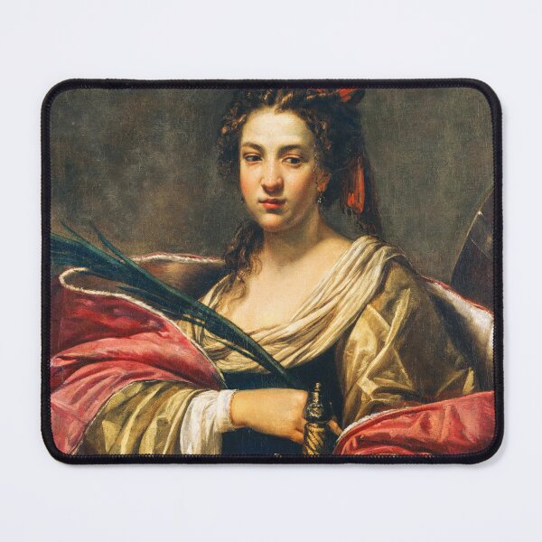 Item preview, Simon Vouet's St. Catherine Artwork - Classic Painting Reproduction designed and sold by TheSoulOfArt.