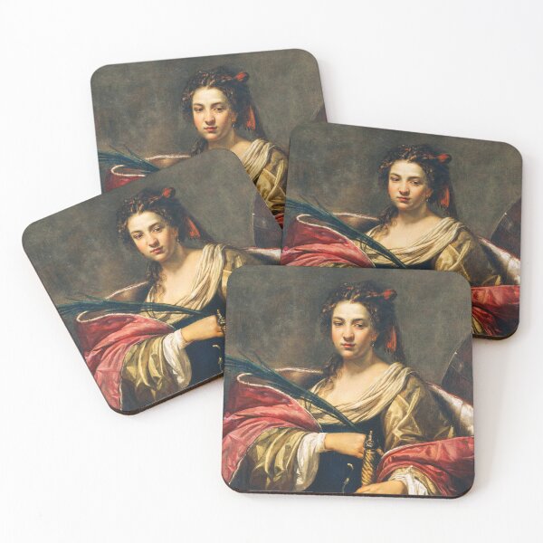 Item preview, Simon Vouet's St. Catherine Artwork - Classic Painting Reproduction designed and sold by TheSoulOfArt.