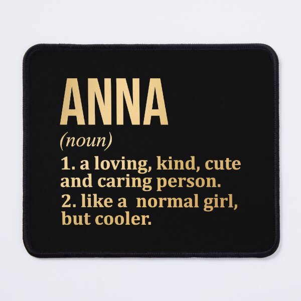 Item preview, Anna Name Definition in Gold designed and sold by XCIV.