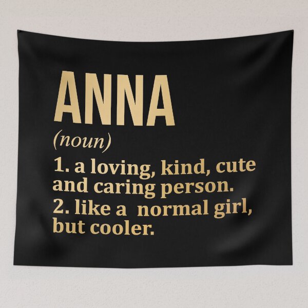 Item preview, Anna Name Definition in Gold designed and sold by XCIV.