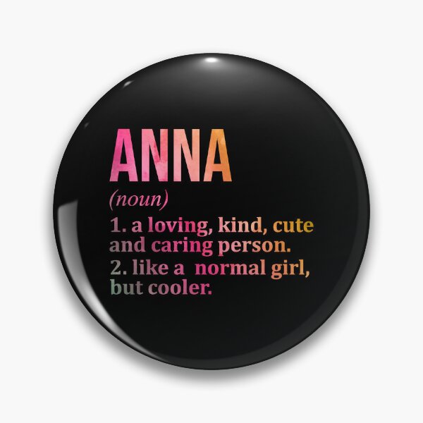 Item preview, Anna Name Definition in Watercolor designed and sold by XCIV.