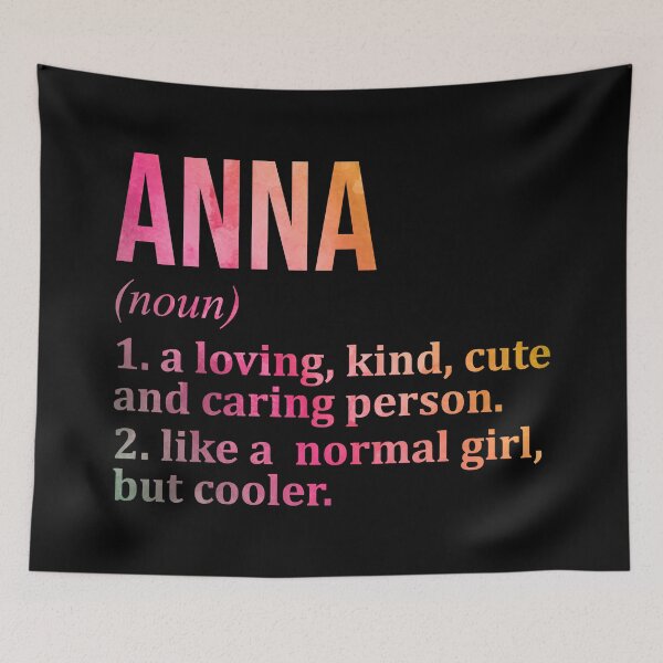 Item preview, Anna Name Definition in Watercolor designed and sold by XCIV.