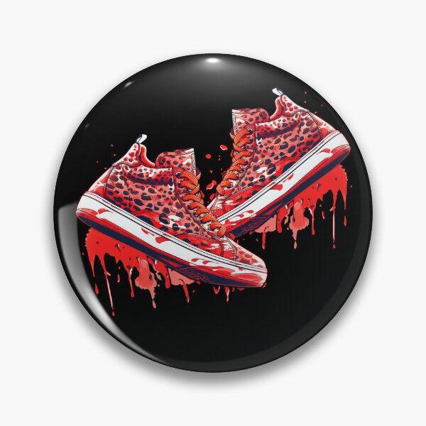 Item preview, Colorful Leopard Red Black Dripping Sneakers - Cool Street Shoes designed and sold by WallGemsArt.