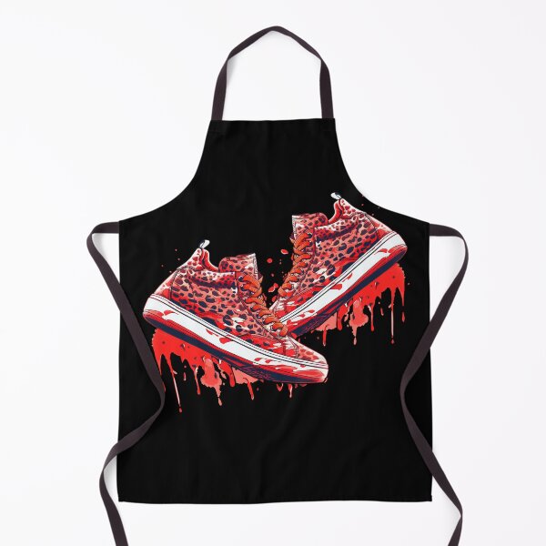 Item preview, Colorful Leopard Red Black Dripping Sneakers - Cool Street Shoes designed and sold by WallGemsArt.