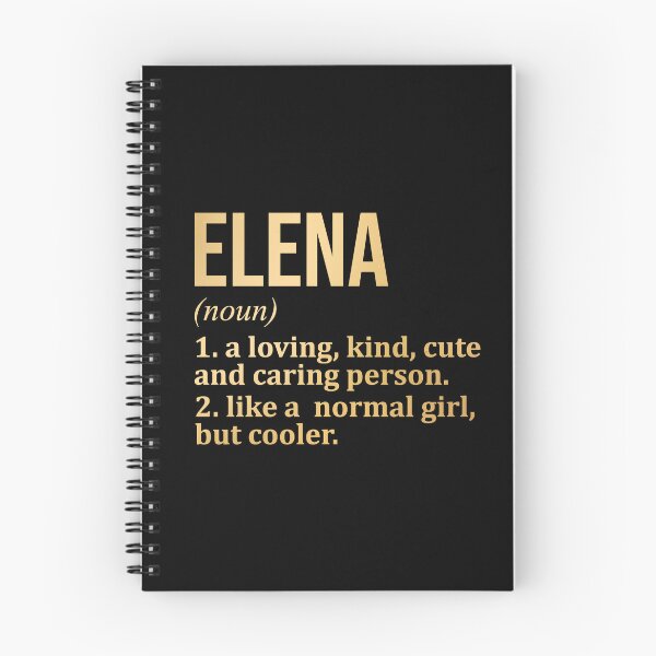 Artikelvorschau, Elena-Namensdefinition in Gold entworfen und verkauft von XCIV.