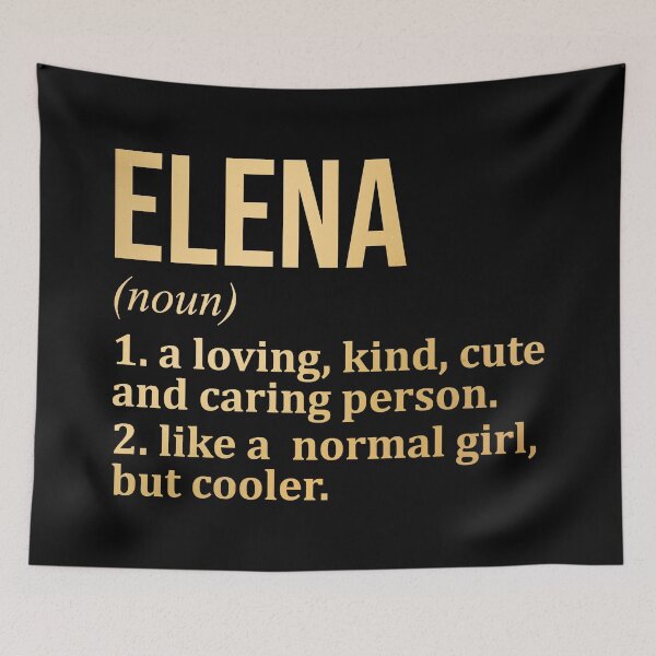 Item preview, Elena Name Definition in Gold designed and sold by XCIV.
