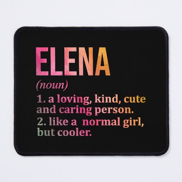Item preview, Elena Name Definition in Watercolor designed and sold by XCIV.