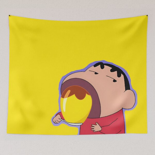 Item preview, Cute Shin-Chan Eating Pudding designed and sold by aakashgupta.