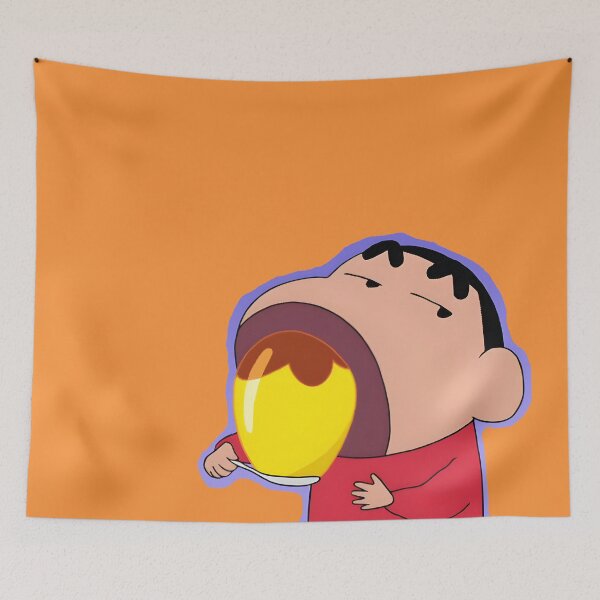 Item preview, Cute Shin-Chan Eating Pudding designed and sold by aakashgupta.