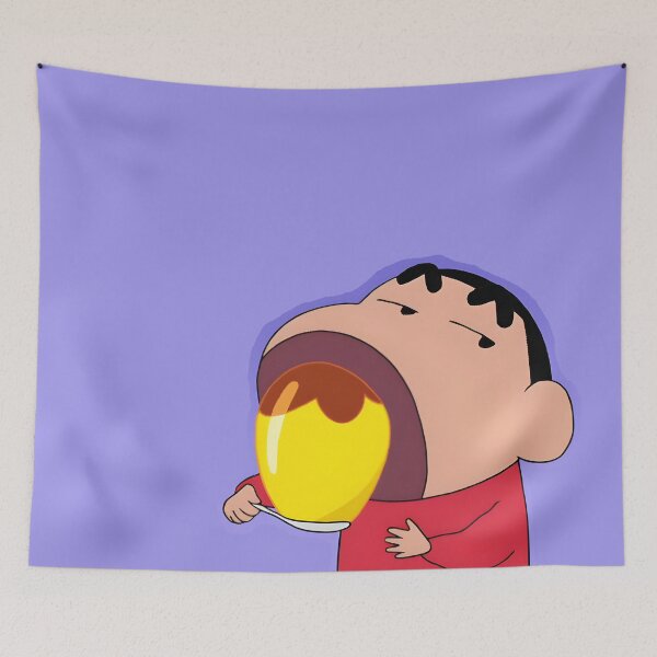 Item preview, Cute Shin-Chan Eating Pudding designed and sold by aakashgupta.