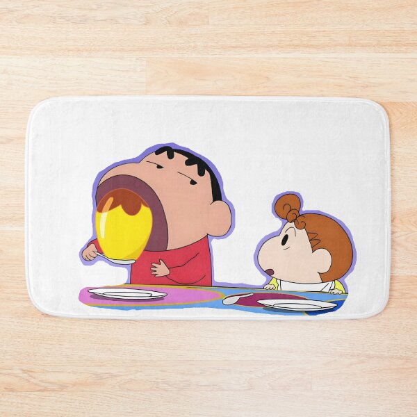 Item preview, Cute Shin-chan & Himawari eating Pudding designed and sold by aakashgupta.