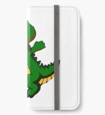 Kroko 1 iPhone Flip-Case/Hülle/Klebefolie