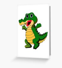 Kroko 1 Grußkarte