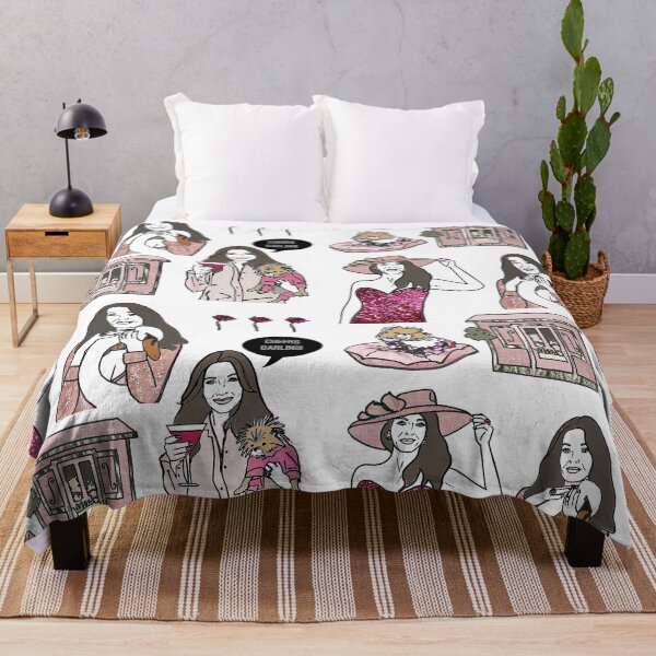 Pretty in Pink Throw Blanket