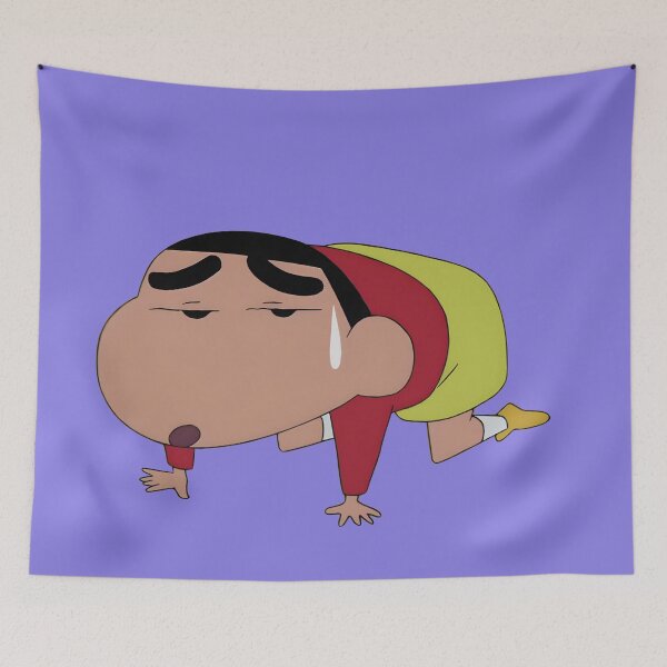 Item preview, Cute Shin-chan & Himawari eating Pudding designed and sold by aakashgupta.