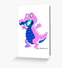 Kroko 2 Grußkarte