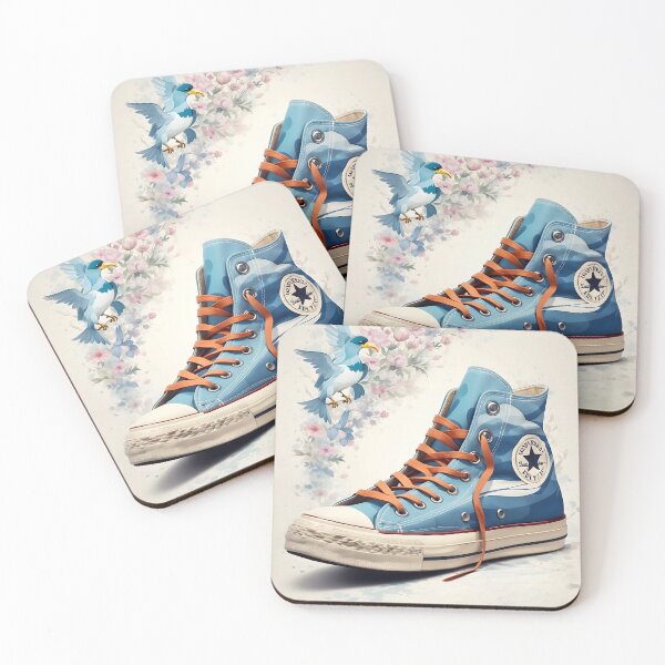 Item preview, Retro Converse Sneakers Illustration: Vintage Kicks Art designed and sold by Ceemko's Vintage Corner.