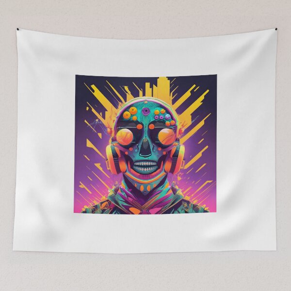 Item preview, skull headache designed and sold by SabyDigitalArt.