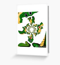 Kroko 3 Grußkarte