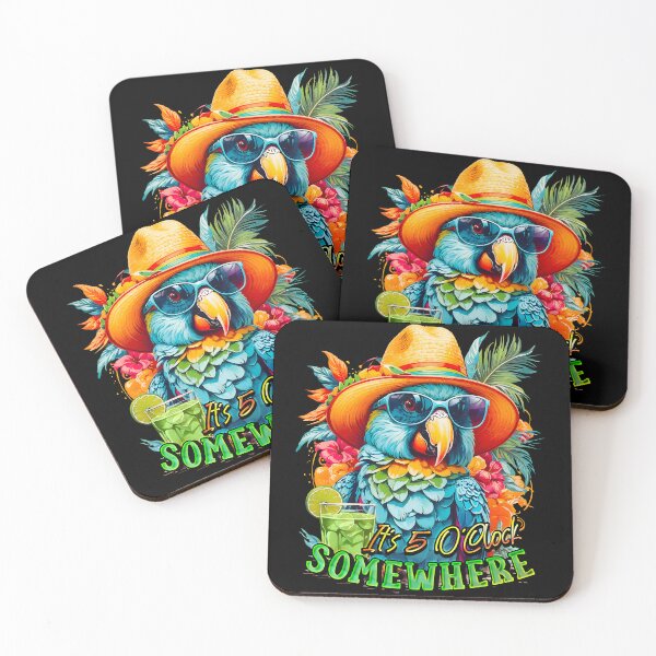 Item preview, It's 5 o'clock somewhere Margarita Tropical Parrot designed and sold by MindWave THC.