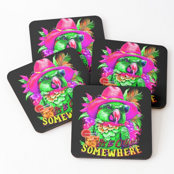 Item preview, It's 5 o'clock somewhere Margarita Tropical Parrot designed and sold by MindWave THC.
