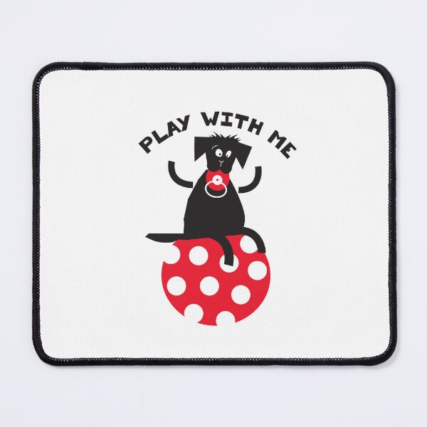 Item preview, Play with Me Black Labrador on Red Ball designed and sold by robinstudio.