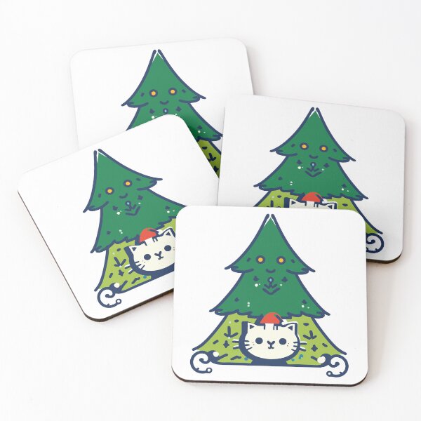 Item preview, Meowy Catmas - Cute Cat In A Christmas Tree designed and sold by SorryFrog.