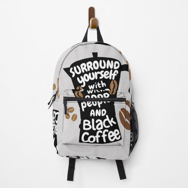 Item preview, Black Coffee Addict Monday Motivation Coffee Quotes designed and sold by SchlossInspire.