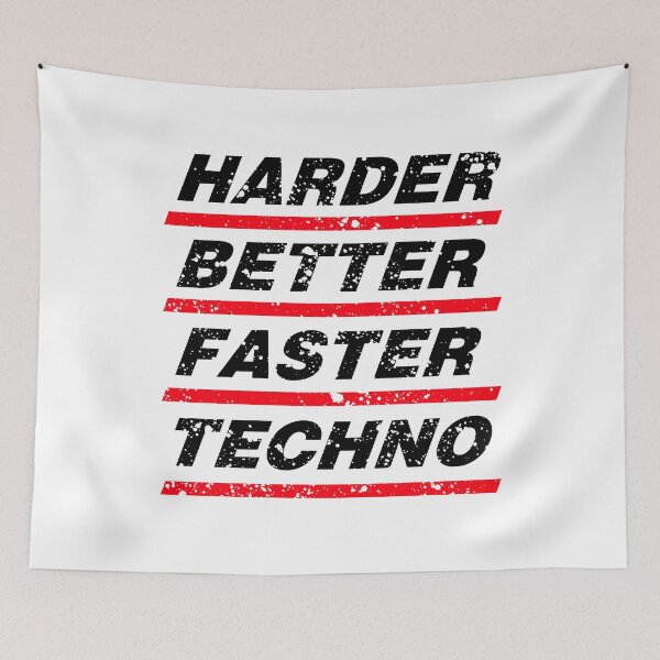 Item preview, Harder Better Faster Techno # 1 designed and sold by mytechnoshirts.