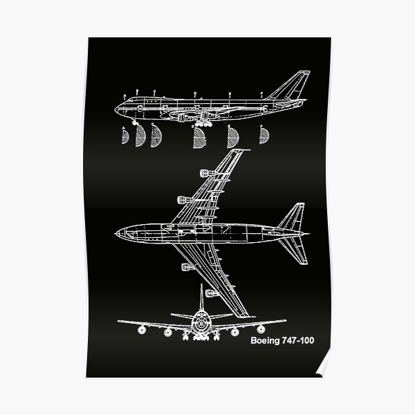Aeronca Boeing 747-100 Poster