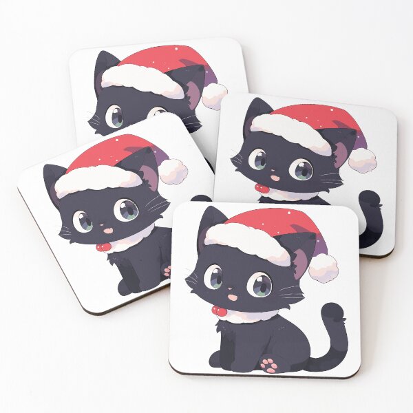 Item preview, Black Christmas Cat designed and sold by szpoposz.