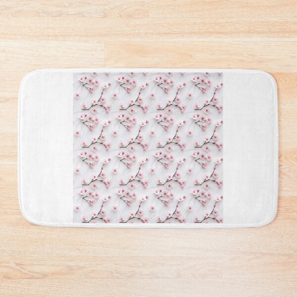 Item preview, Minimalist Pink Cherry Blossom Branch Pattern designed and sold by BloomPattern.