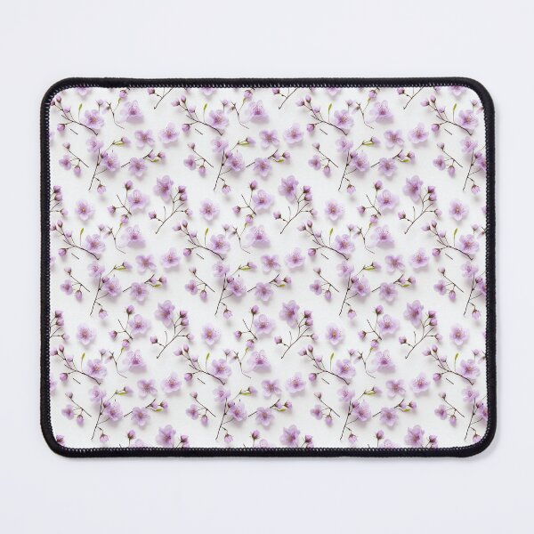 Item preview, Minimalist Purple Cherry Blossom Branch Pattern designed and sold by BloomPattern.