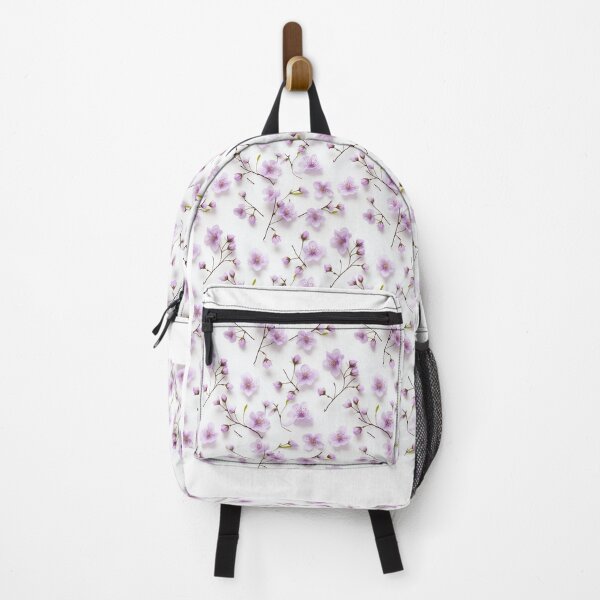 Item preview, Minimalist Purple Cherry Blossom Branch Pattern designed and sold by BloomPattern.