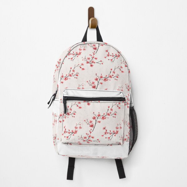 Item preview, Minimalist Red Cherry Blossom Branch Pattern designed and sold by BloomPattern.