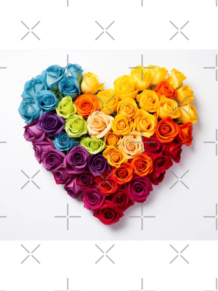 Thumbnail 4 of 4, iPhone Case, Colorful Roses Heart designed and sold by FireFXStudio.