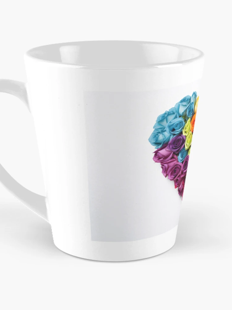 Thumbnail 3 of 4, Coffee Mug, Colorful Roses Heart  designed and sold by FireFXStudio.