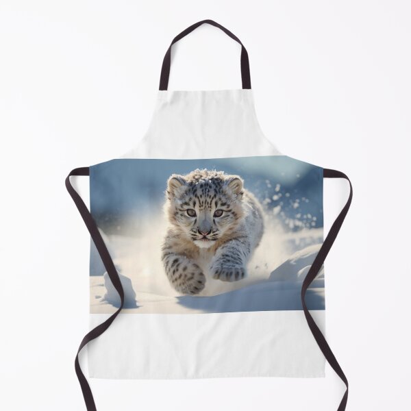Item preview, A Leopard Cub On Snow designed and sold by FireFXStudio.