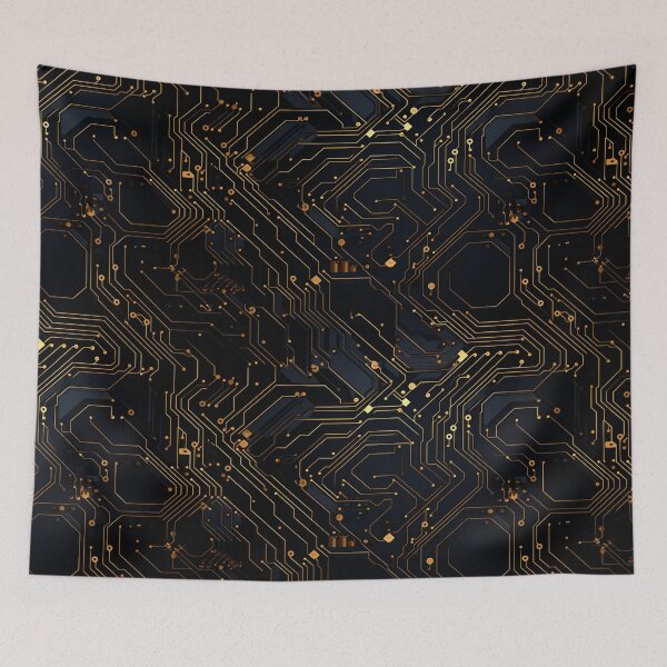 Item preview, Circuit Board Pattern designed and sold by SideSignal.