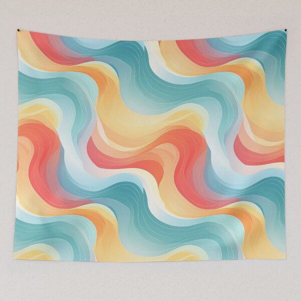 Item preview, Abstract wavy lines pattern 01 designed and sold by DefauItCube.