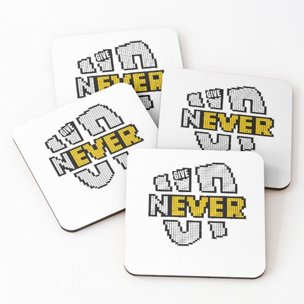 Item preview, never give up motivation designed and sold by blastercreation.