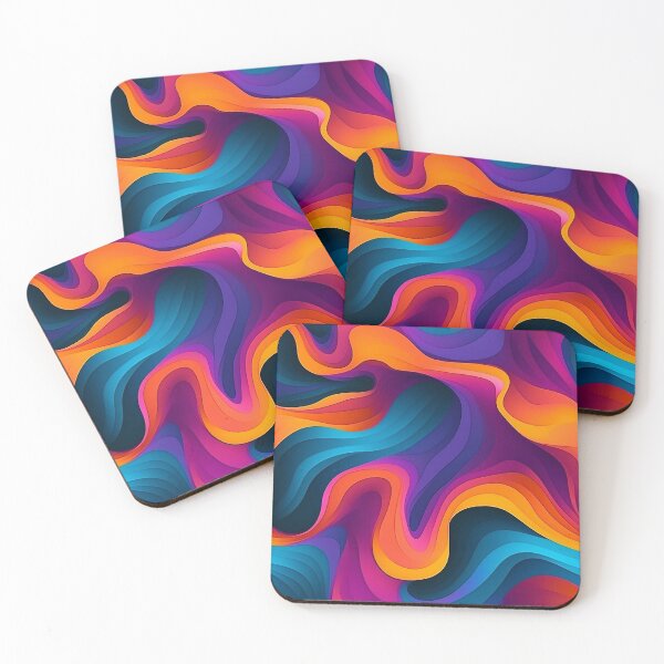 Item preview, Abstract wavy lines pattern 02 designed and sold by DefauItCube.