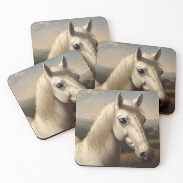 Item preview, White horse designed and sold by Donkey's Salad.