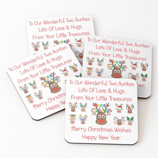 Item preview, Our Wonderful Two Aunties Merry Christmas designed and sold by RosieLadyLove.